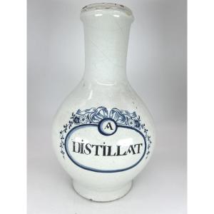 Rouen Or Lille - Late 18th Century - Large Distillation Bottle 