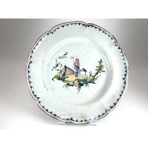 Aprey 18th Century - Beggar With Bells And Flag