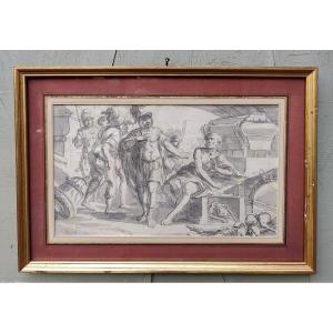 French School 1700 - Alexander And Diogenes