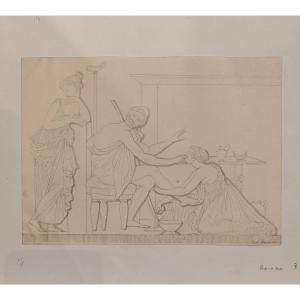 Jb Roman (1821) - Bas-relief Drawing