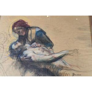 Jg Besson - Pieta 19th Century