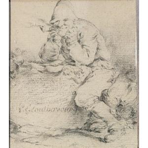 Pj Loutherbourg 18th - Smoker Drawing