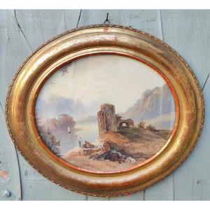 Nicolas Karth Alsace 19th - Watercolor