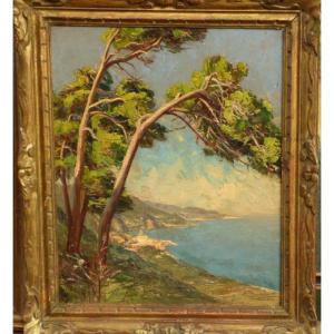 Retour sur Menton avant l'orage par Beaussier E. (XIX XX)