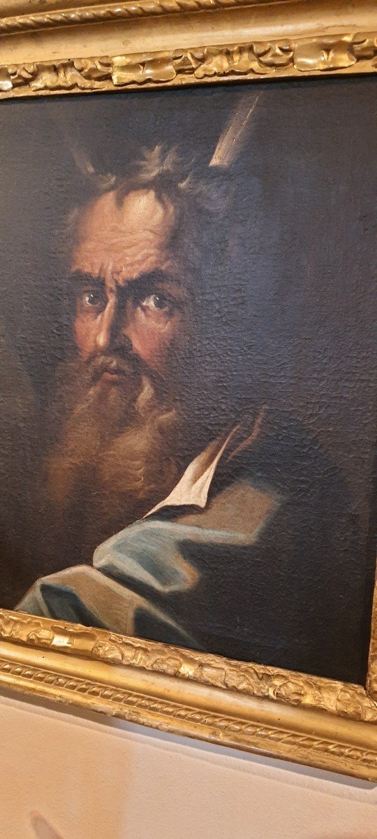 Mosè, olio su tela cm 52 x 40, Maestro italiano del XVII secolo-photo-2