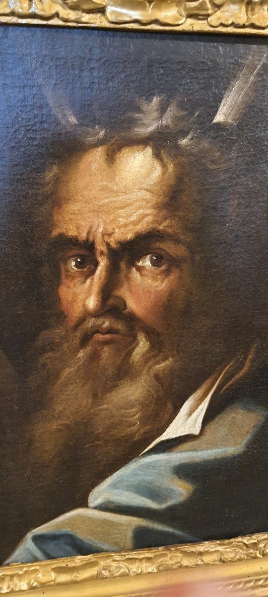 Mosè, olio su tela cm 52 x 40, Maestro italiano del XVII secolo-photo-4