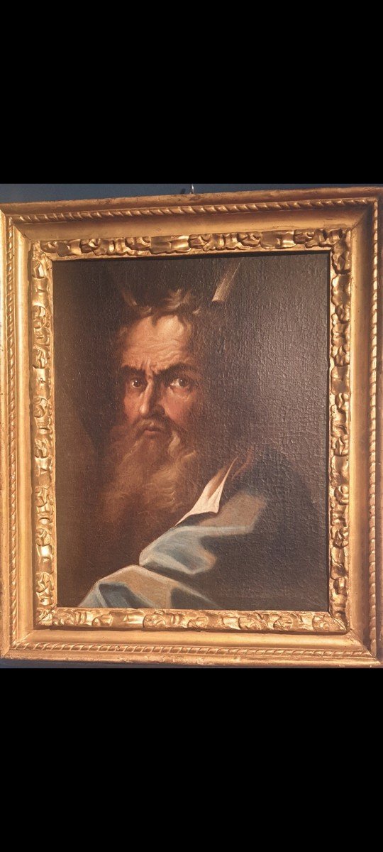 Mosè, olio su tela cm 52 x 40, Maestro italiano del XVII secolo