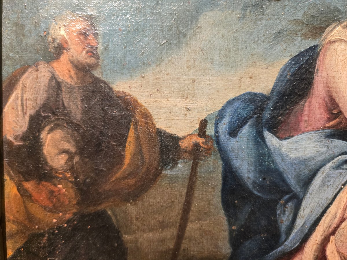 Olio su tela, 34 x 25, Il matrimonio della Vergine, Maestro Veneziano del XVIII secolo, da pul-photo-2