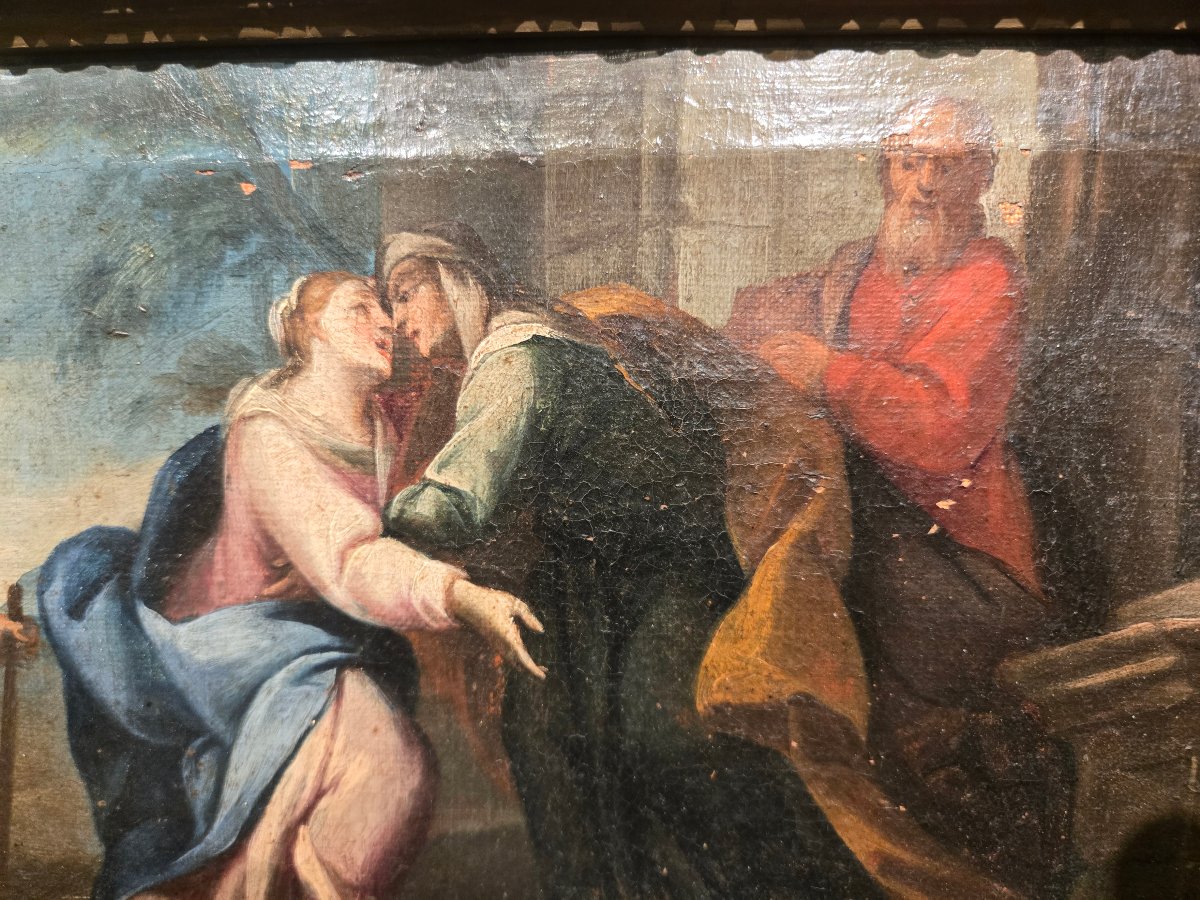 Olio su tela, 34 x 25, Il matrimonio della Vergine, Maestro Veneziano del XVIII secolo, da pul-photo-1