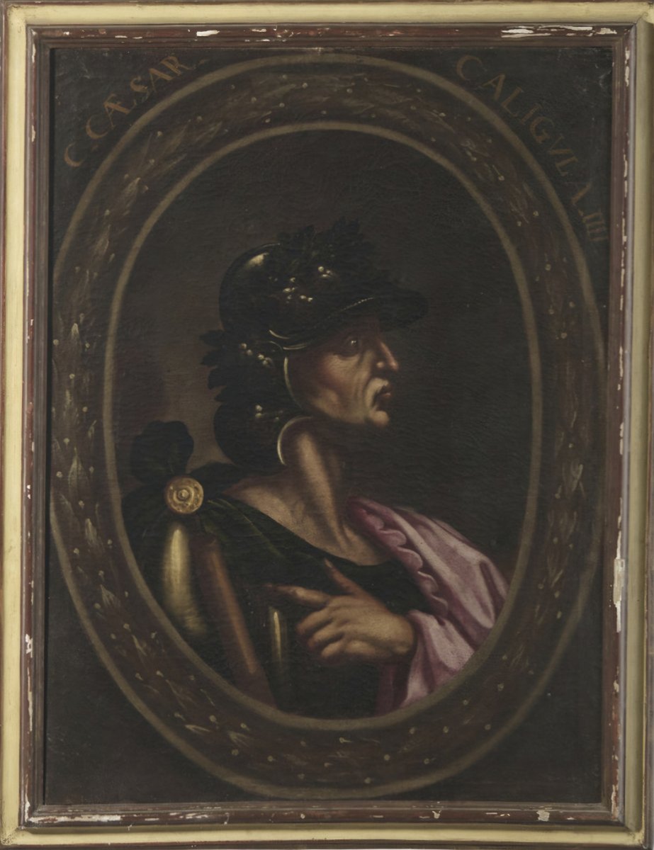 Olio su tela, Ritratto di Imperatore, primi del XVIII secolo, cm 72 x 97 , buono stato da pulir