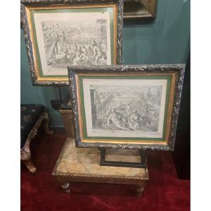 Coppia di incisioni con allegorie fluviali, fine del XVIII secolo, 29 x 21 cm , ottimo stato