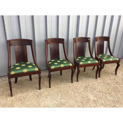 Suite Of 4 Chairs Gondolas Restoration