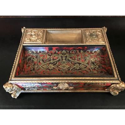 Inkwell Inkwell Boulle Marquetry