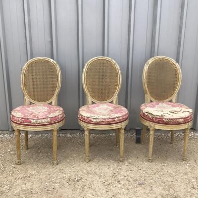 Series Of 3 Louis XVI Chairs
