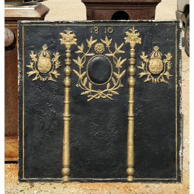 Important Empire Period Fireplace Plate