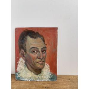 Portrait Of A Man With A Ruff, Jean Perret (1910-2003), Lyon School