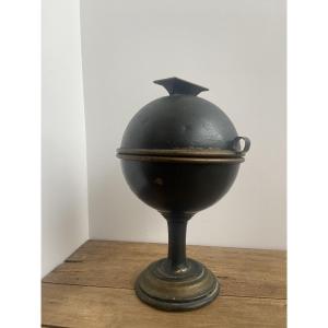 Spherical Ballot Box From The Paris City Council, France, Late 19th Century