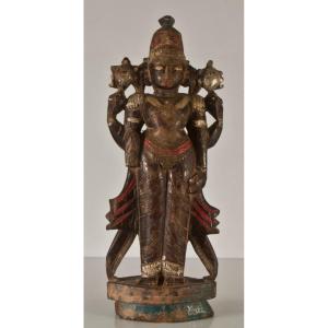 Asian Carved Wood Statue