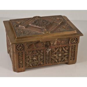 Bronze Box With Two Lions