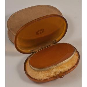 Art Deco Compact Silver Mount Hallmark Minerva / Minaudière