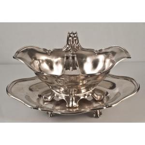Sauceboat In Sterling Silver Hallmark Minerva