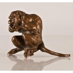 The Monkey That Eats Animal Bronze Boin And Henry + Henry Fres
