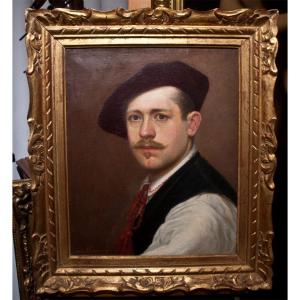 J. Maury: Presumed Portrait Of David Dellepiane Young / Ag 11
