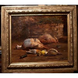 Justin Jules Claverie : Still Life With Game "massacre" / Ag 4