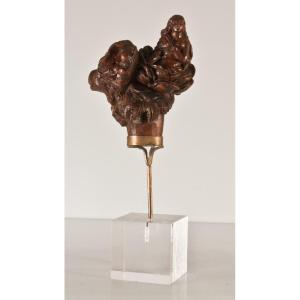 Wooden Cane Knob From Saint Lucia XVIIth