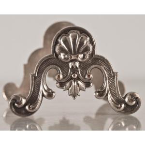 12 Silver Metal Knife Holders Regency Shell Model