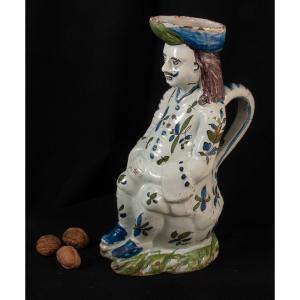 Nevers Anthropomorphic Pitcher Jacquot XVIIIth