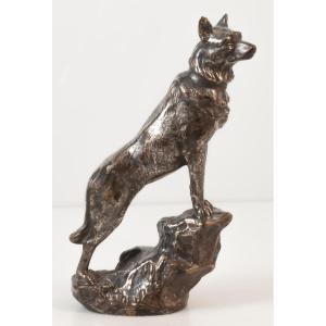 Charles Charles Car Mascot Wolfdog "the Police" 1925