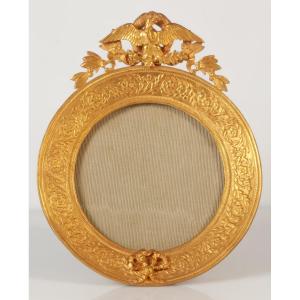 Empire Style Bronze Photo Or Miniature Frame