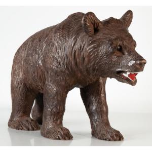 Black Forest Carved Wooden Bear