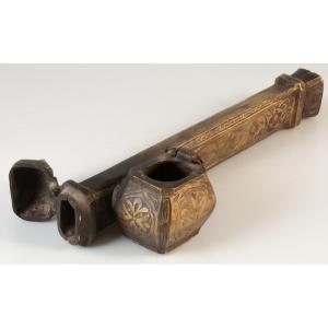 Qalamdan / Divit Inkwell In Middle Eastern Brass
