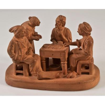 Les Artisans Cobonniers Groupe Santon Terracotta Giuseppe Grasso