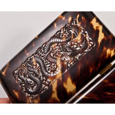 Case Cigarette Box Or Cards China Dragon Decor