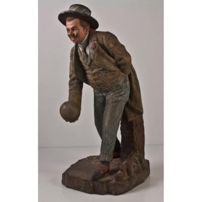 Bernard Bloch Terracotta Bowling Dandy / Bowling Game