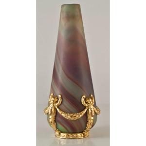 Vase In Opaline Green Faux Sèvres Marble