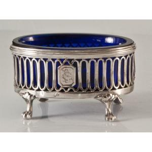 Crystal And Silver Salt Cellar / Saleron 18th