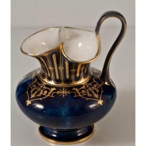 Sèvres Porcelain Pitcher Bleu De Four 1869