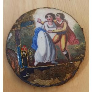 18th Century Enamel Plate