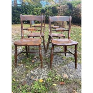 Set Of Four 19th Century English Chairs 
