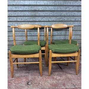 Guillerme And Chambron Oak Chairs