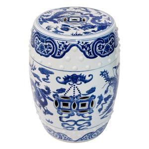 Hand Painted Chinese Ceramic Garden Stool