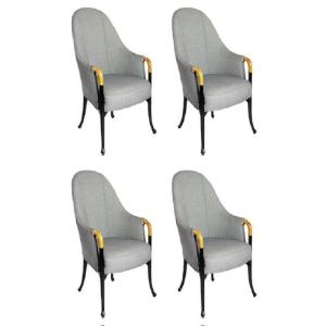 4 Piece Set. Giorgetti Progetti Armchairs By Umberto Asnago