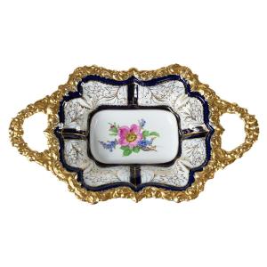 Meissen Porcelain Deep Plate With Handles