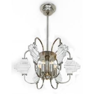Italian Mid-century Style Chandelier By Sciolari, Circa 1970