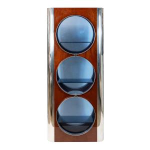 Vintage Italian Willy Rizzo Display Case, 1980s