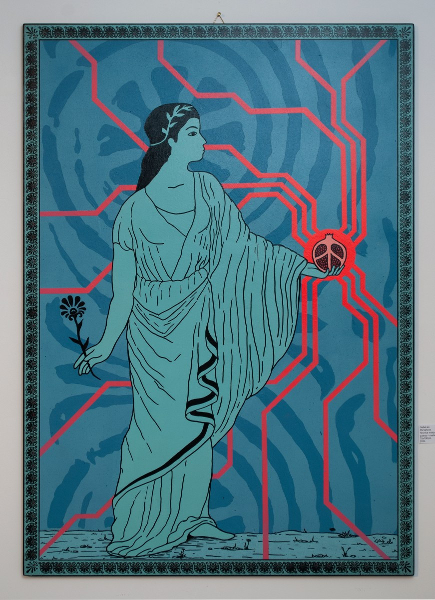 Persefone, Gabel.es , Tecnica mista su pannello MDF